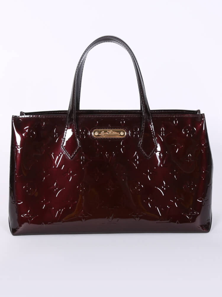 Louis Vuitton Burgundy Vernis Leather Wilshire PM