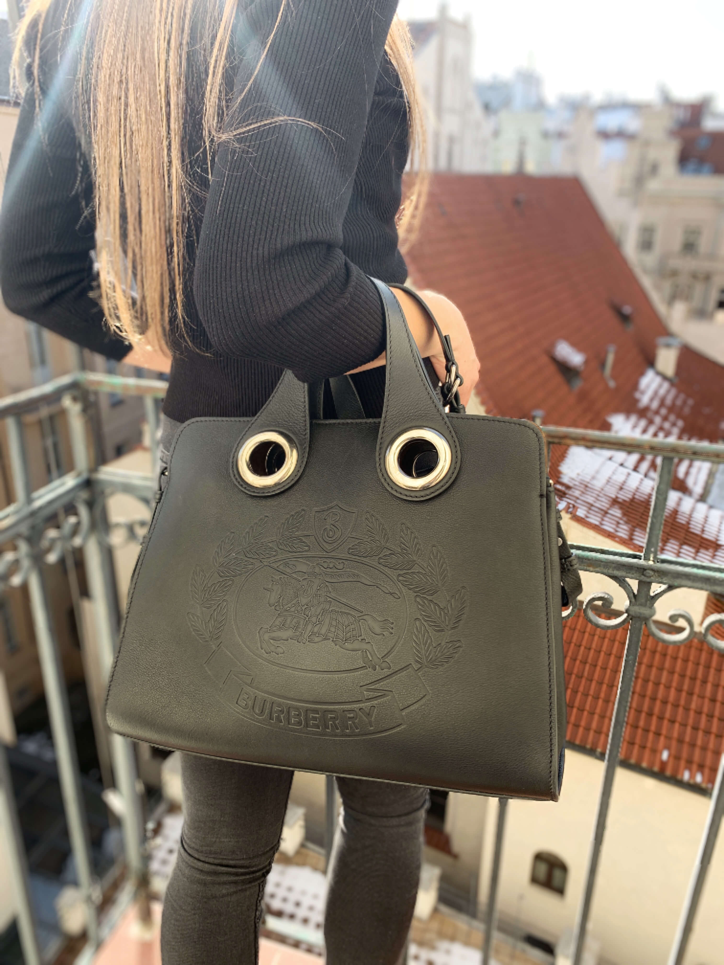 Burberry 2025 grommet tote