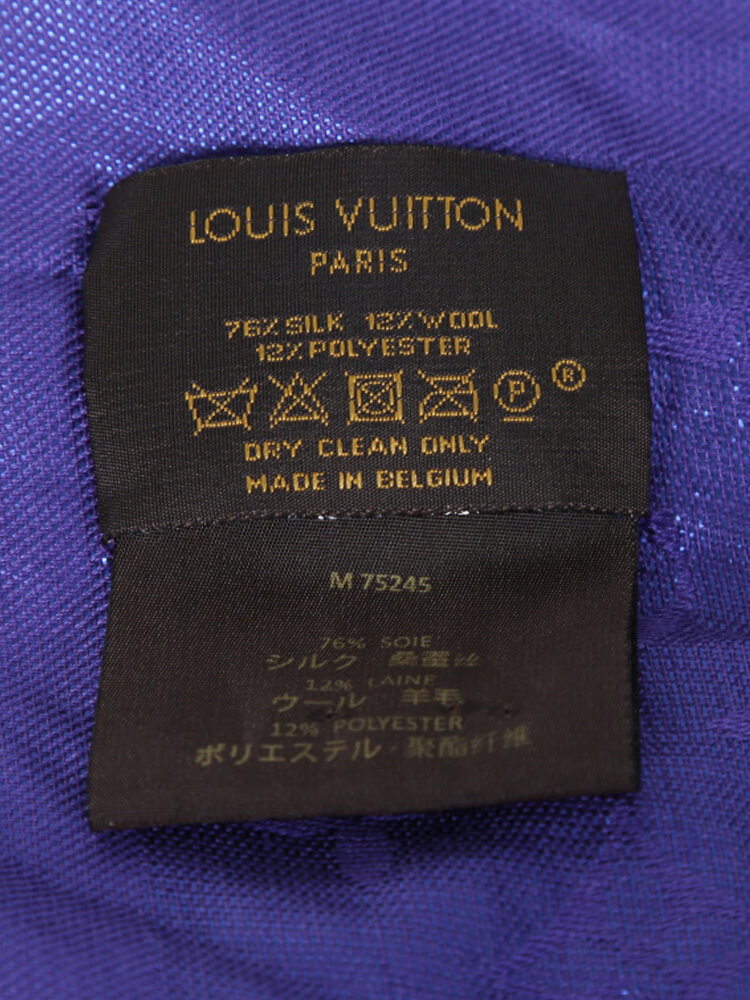 Louis Vuitton - Monogram Voile Wool Shawl Purple