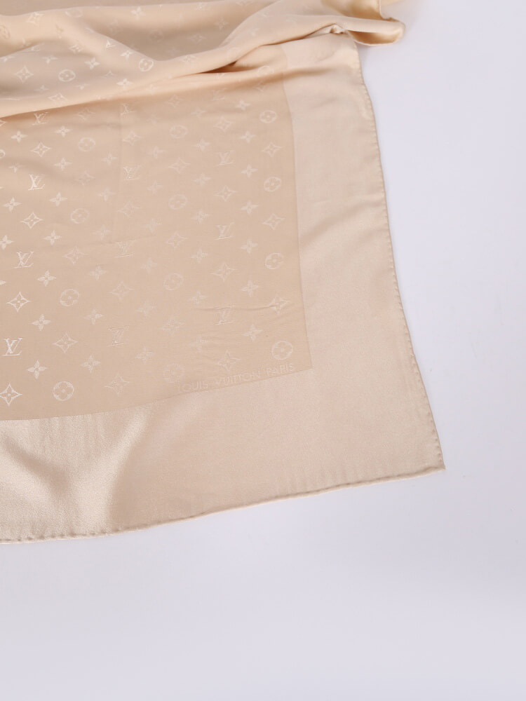 Louis Vuitton - Monaco Silk Carré Scarf Nude