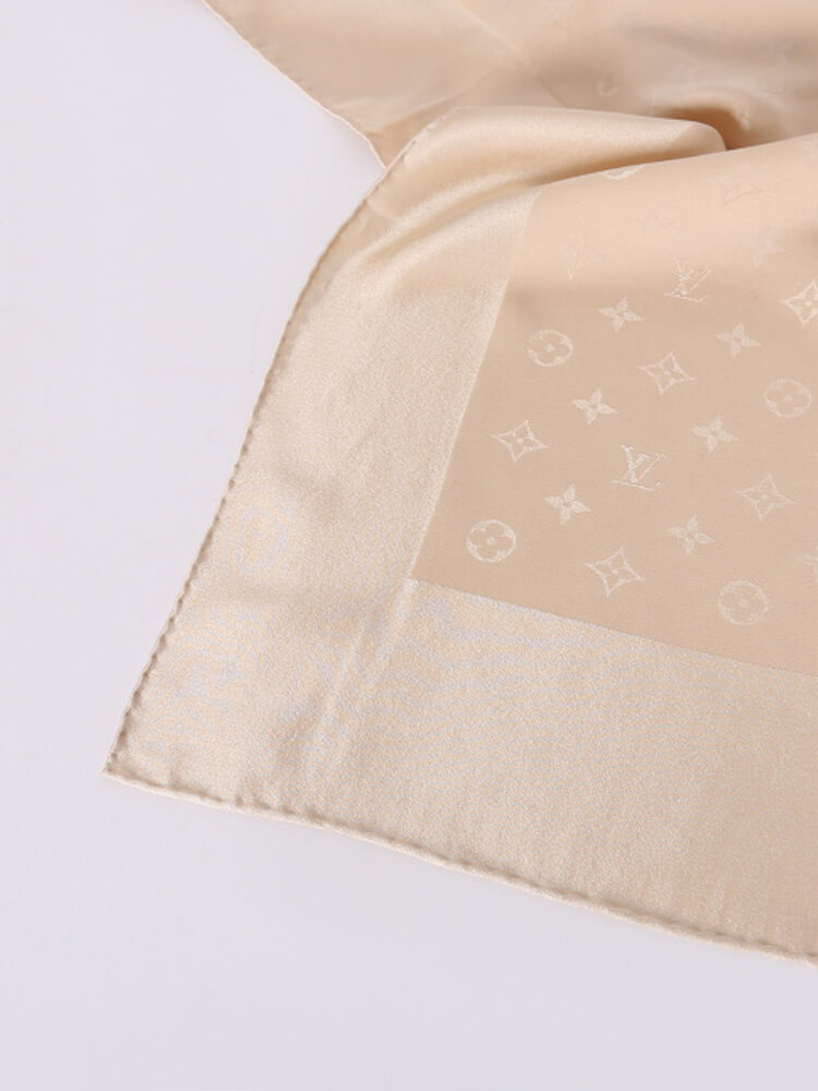 Louis Vuitton - Monaco Silk Carré Scarf Nude