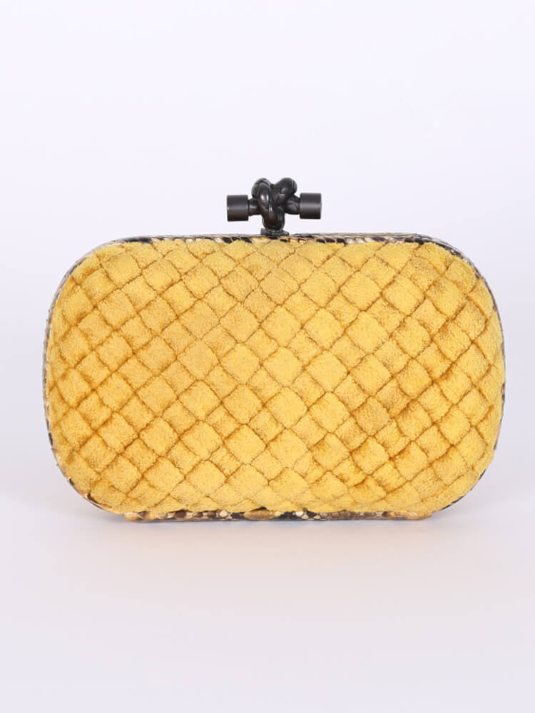 Bottega Veneta - Knot Intrecciato Impero Ayers Club Clutch Nero