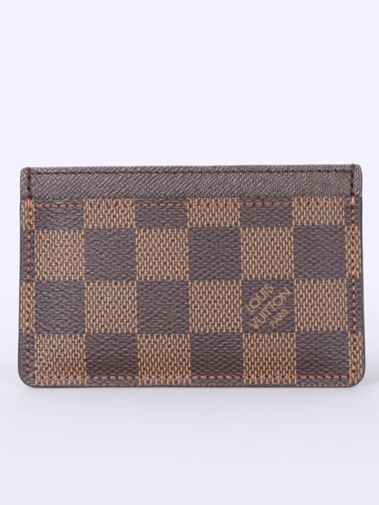 Louis Vuitton Damier Ebene Canvas Pince Money Clip Card Holder Louis  Vuitton | The Luxury Closet