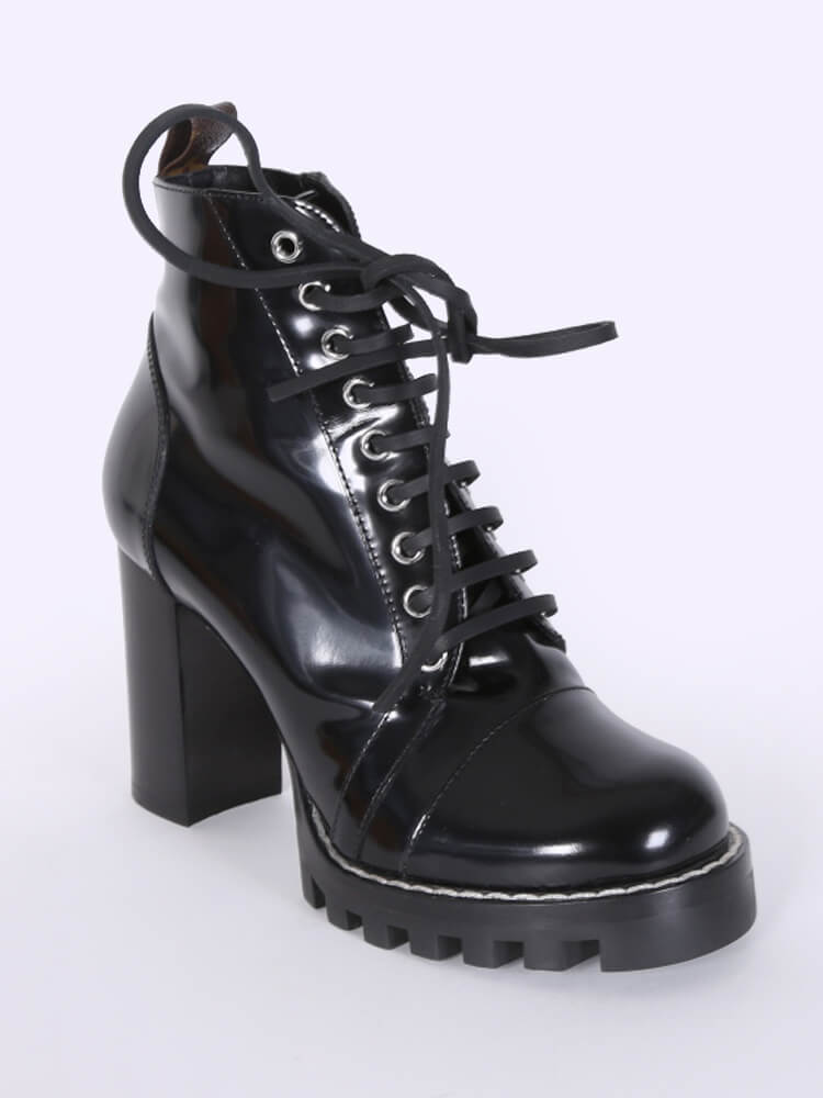 Louis Vuitton Aspen Platform Ankle Boot BLACK. Size 35.0