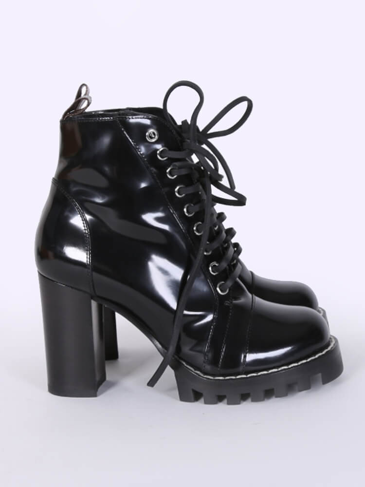 Louis Vuitton Aspen Platform Ankle Boot BLACK. Size 37.0
