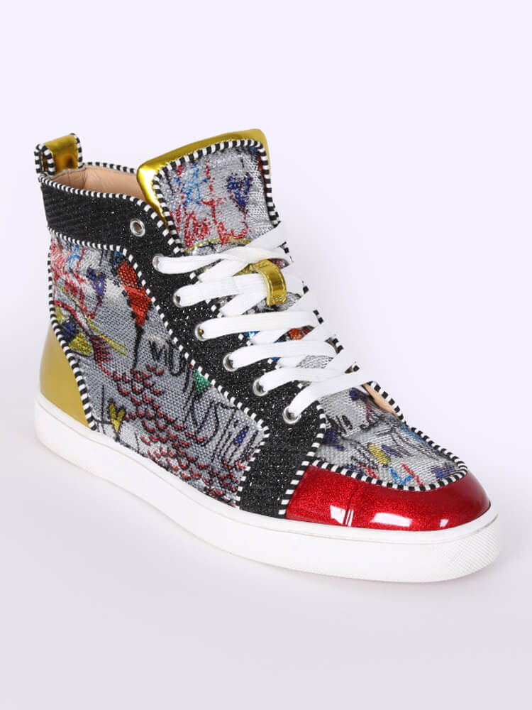 louboutin sequin sneakers