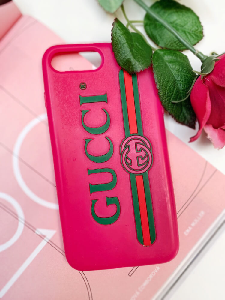 Gucci Pink GG Blooms iPhone 8 Plus Case Gucci