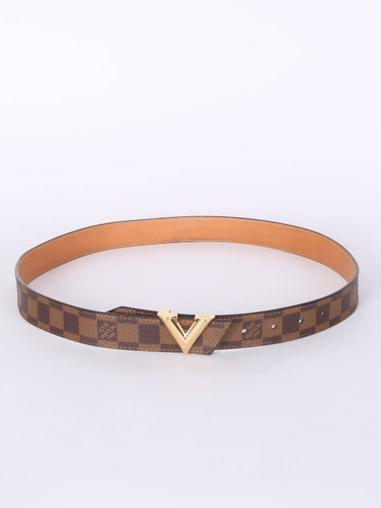 LOUIS VUITTON Damier Ebene 30mm Essential V Belt 90 36 700578