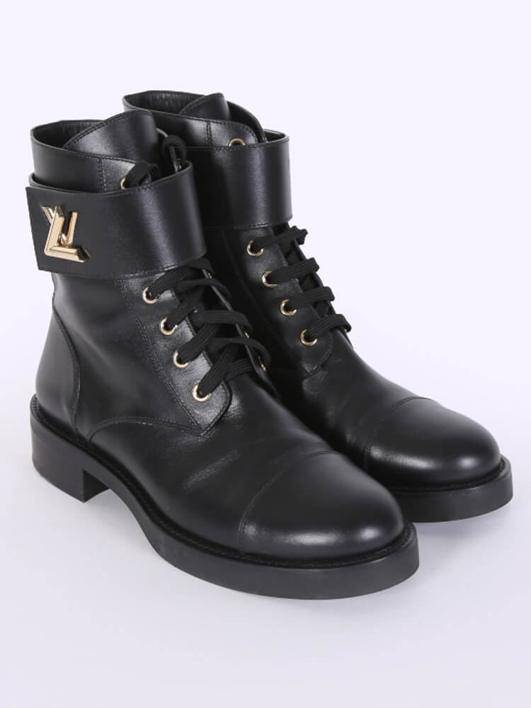 Louis Vuitton - Wonderland Monogram Ranger Boots Noir 39
