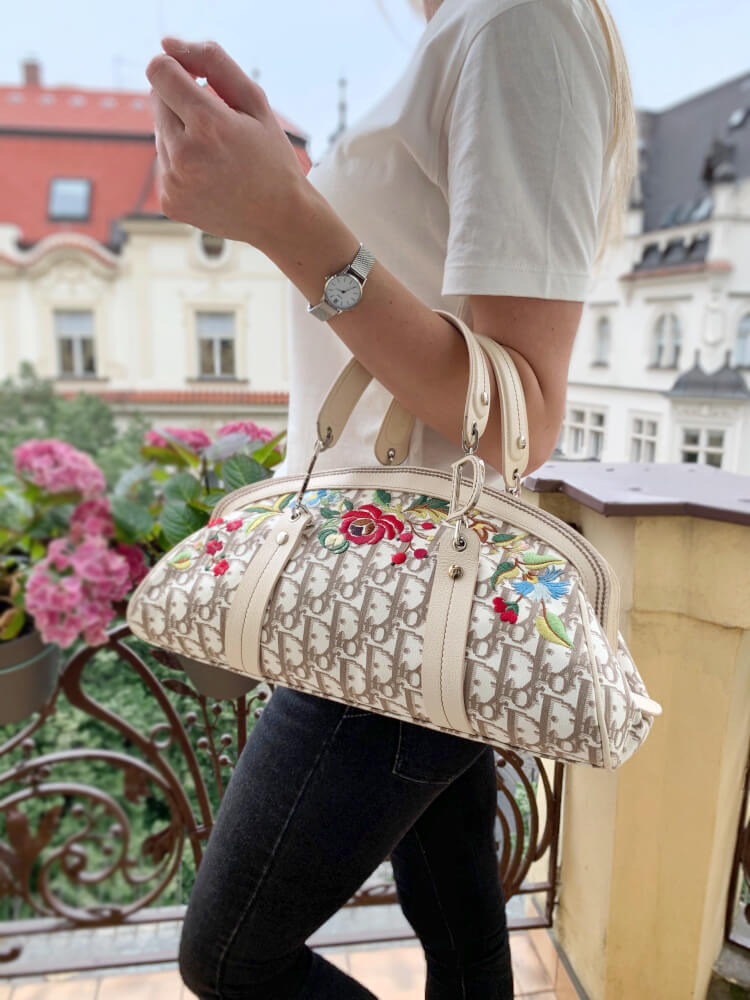 dior flower handbag