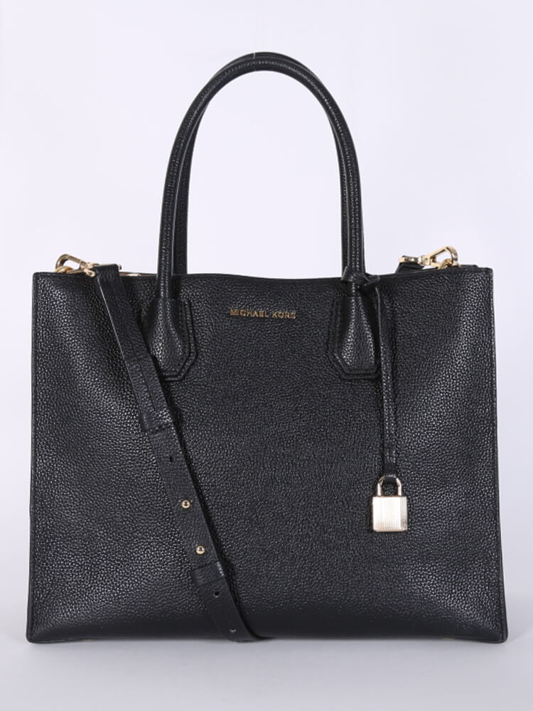 Michael kors mercer shop black large tote bag