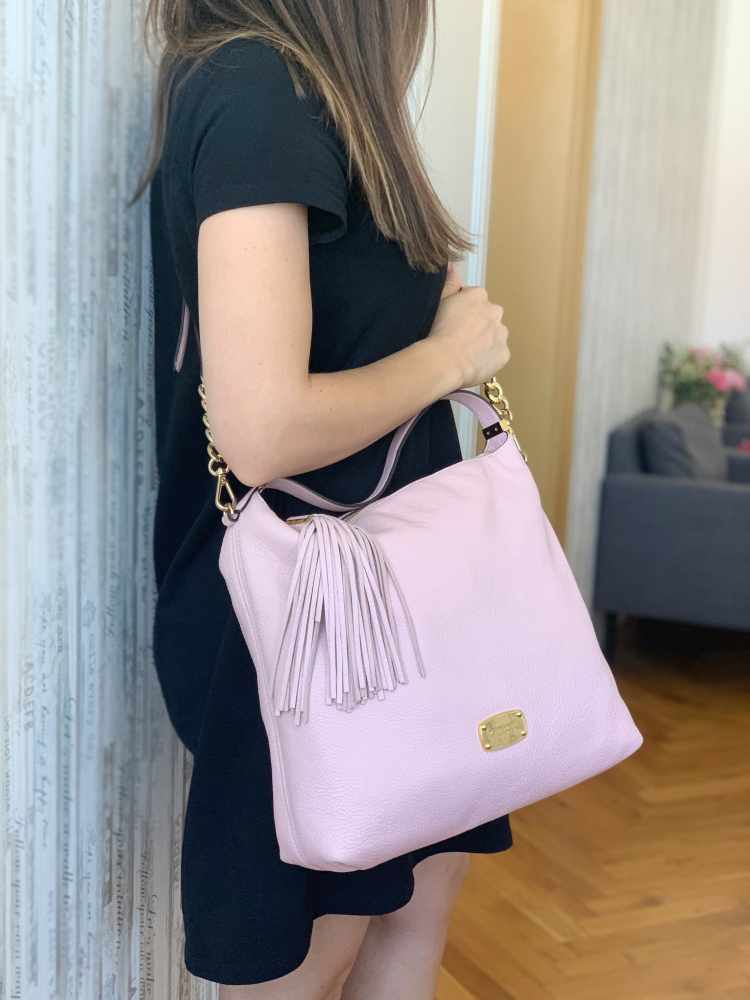 michael kors pink hobo