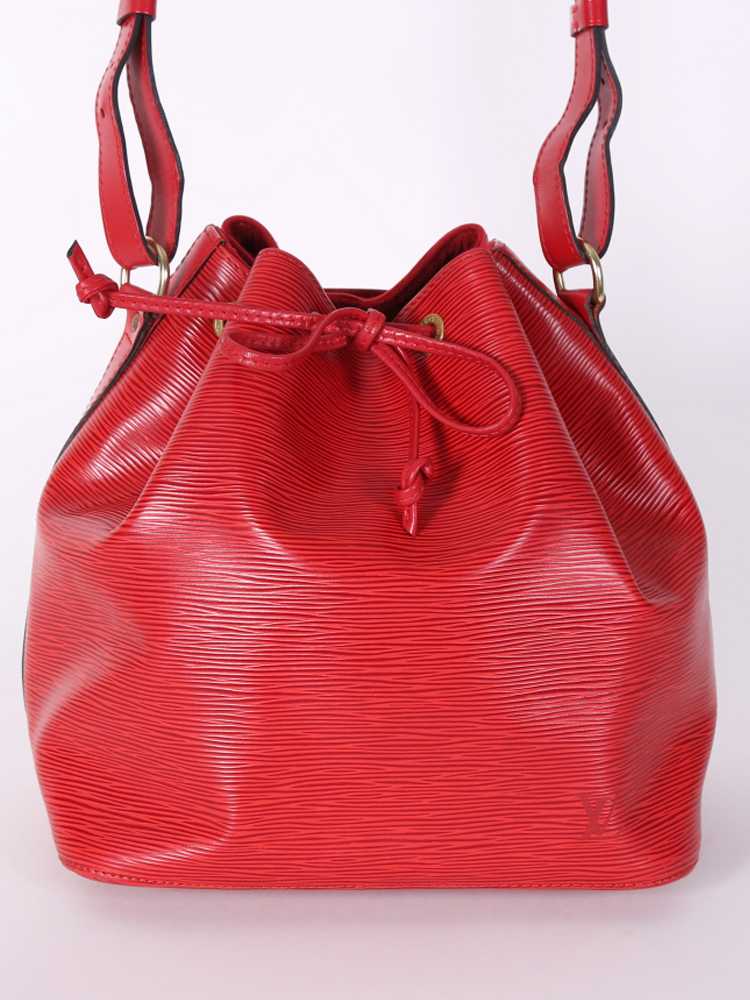 Louis Vuitton Red Epi Leather Petite Noe Bag - Yoogi's Closet