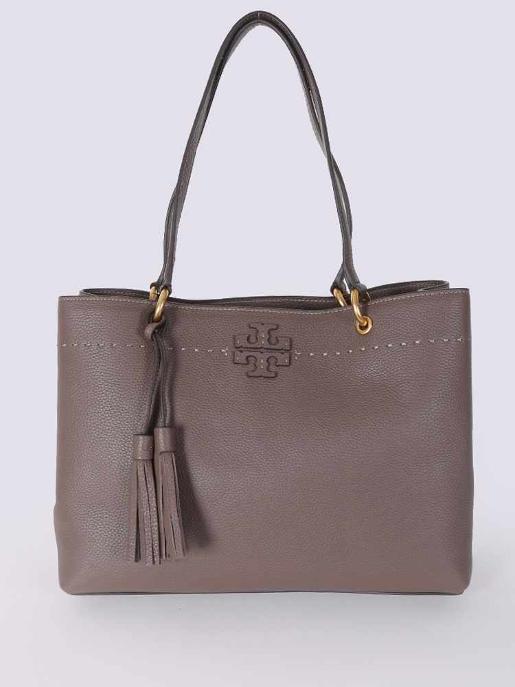 Tory burch mcgraw tote best sale silver maple