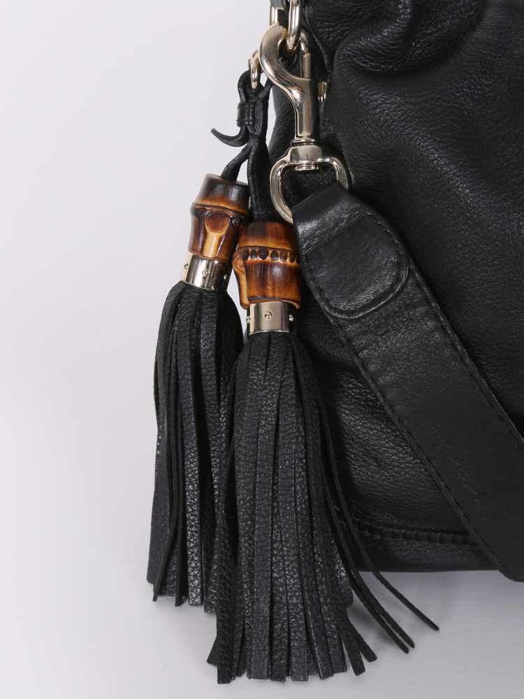 Gucci - New Jackie Small Soft Deerskin Shoulder Bag Black