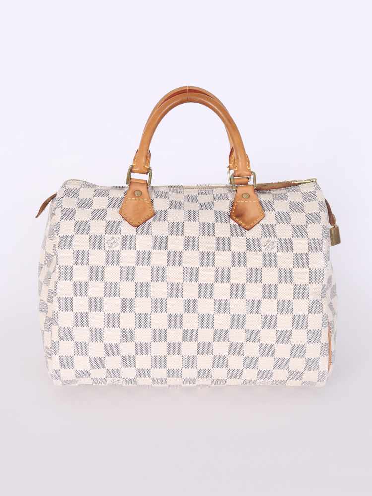 AlgorithmBags® for Louis Vuitton Speedy 40 Damier Azur, Tan Beige, 3mm