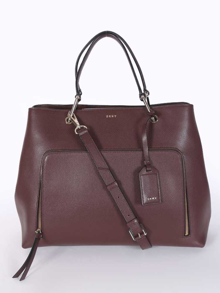 Dkny, Bags, Dkny Bryant Park Medium Blackbrownbeige Satchel