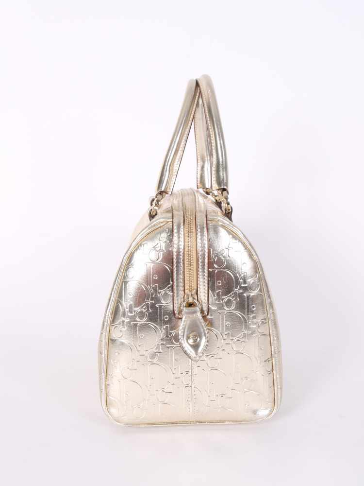 Dior - Ultimate Metallic Leather Boston Bag Gold