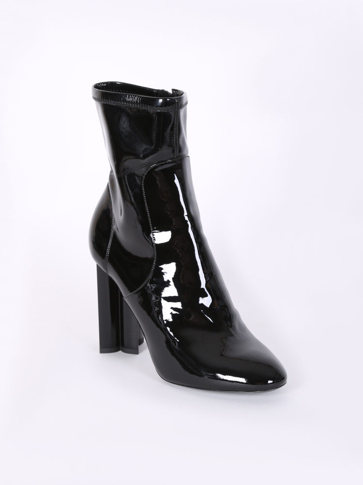 Silhouette patent leather ankle boots Louis Vuitton Black size 40 EU in  Patent leather - 22547422