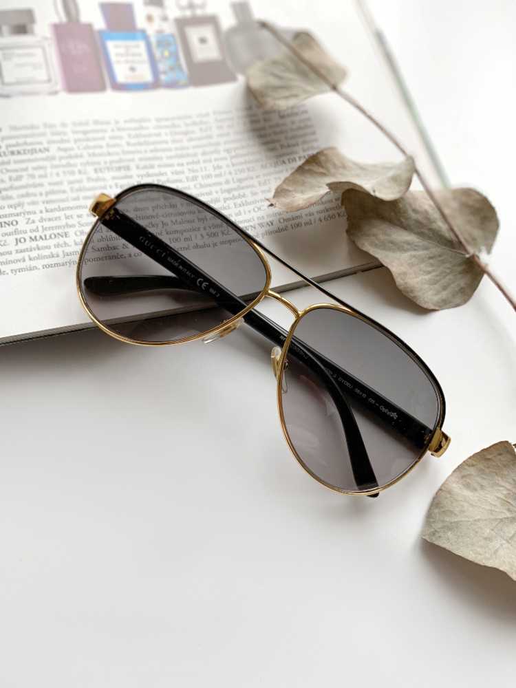 Gucci glitter aviator discount sunglasses