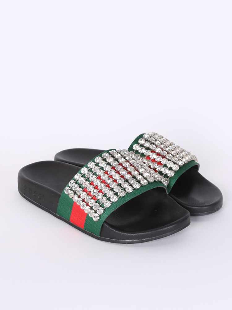 gucci slides swarovski