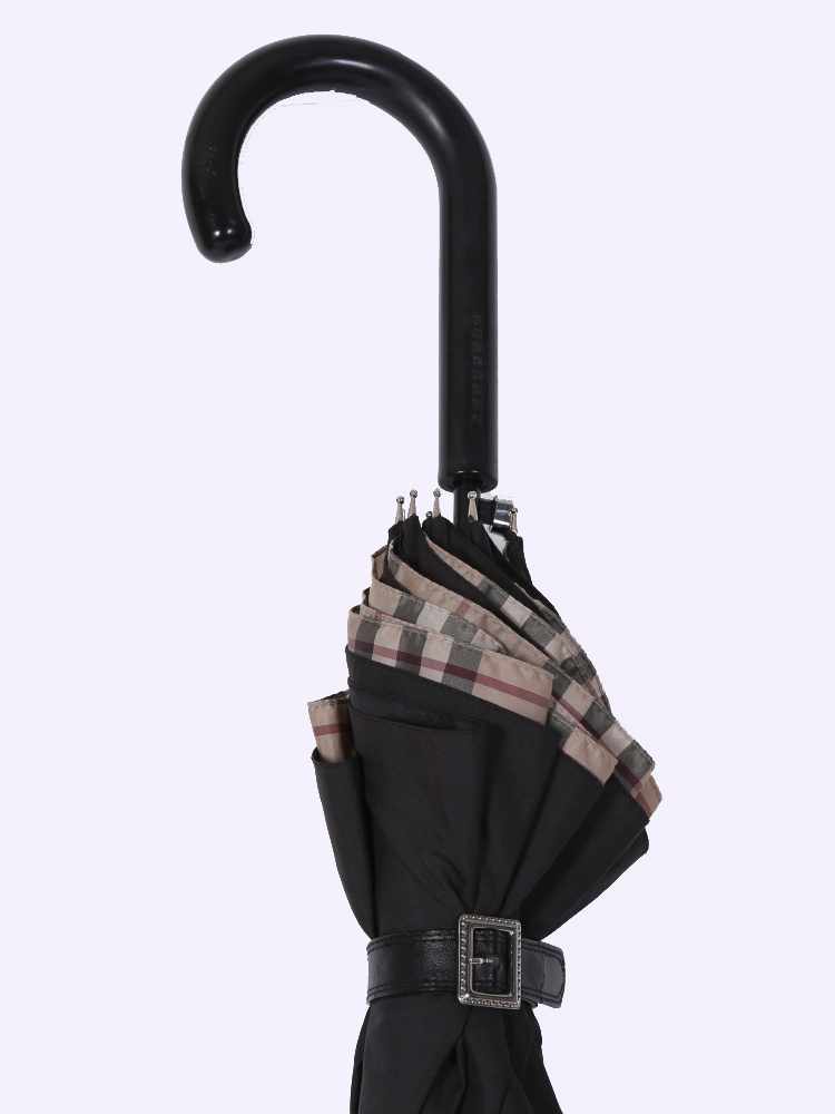 Burberry check lined clearance umbrella