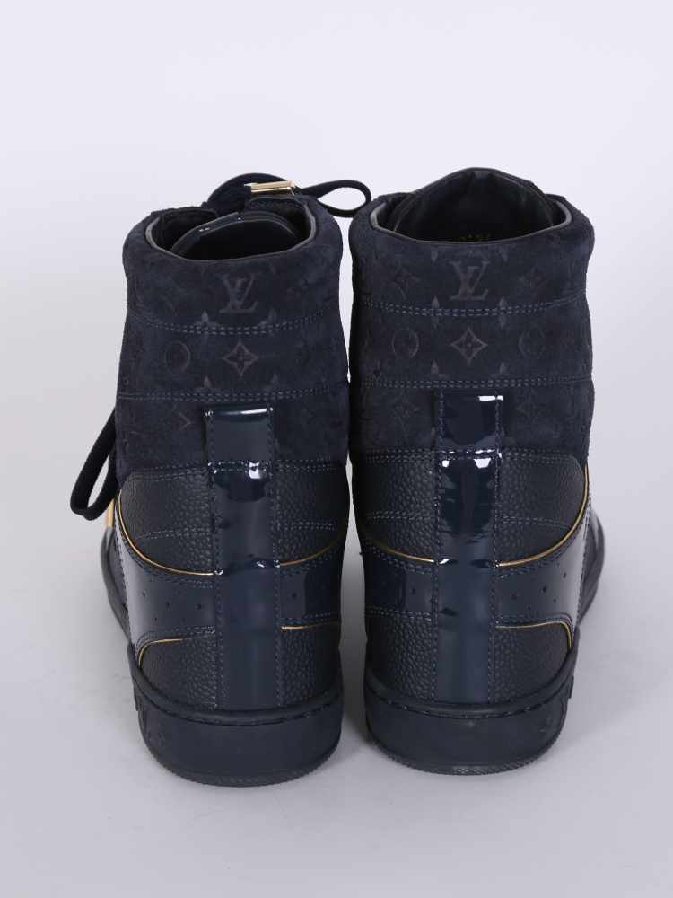Sneaker Louis Vuitton Original Cliff Top Wedge Camurça Monograma