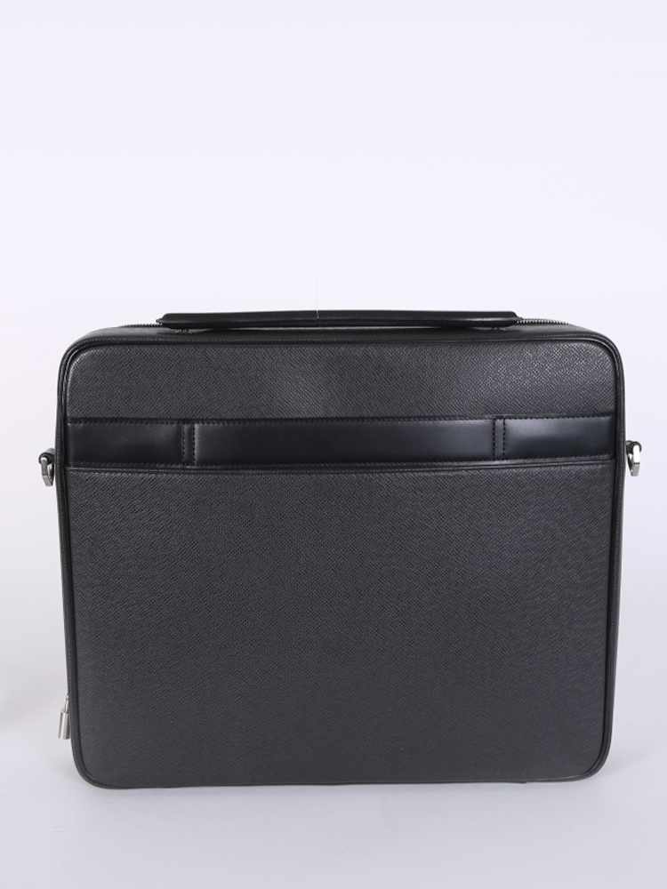 Louis Vuitton Black Odessa Taiga Leather Mens Laptop Bag NO STRAP