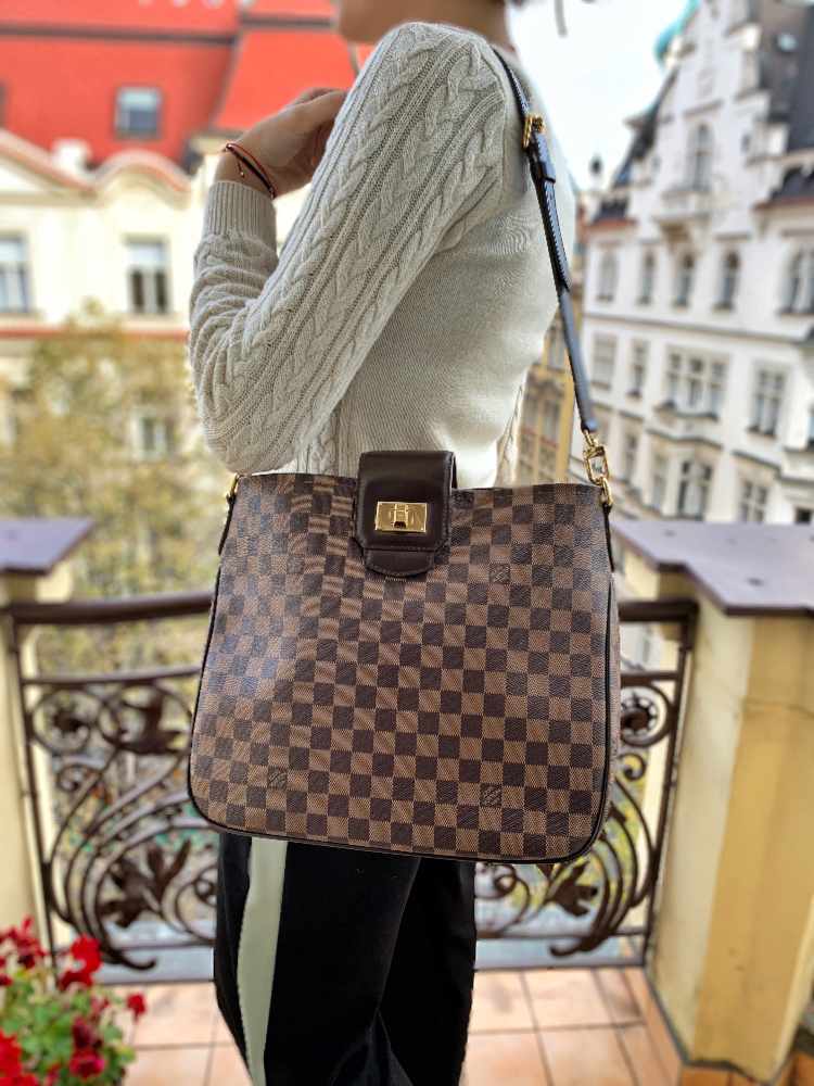 Louis Vuitton Damier Ebene Canvas Cabas Rosebery Tote Bag Louis Vuitton