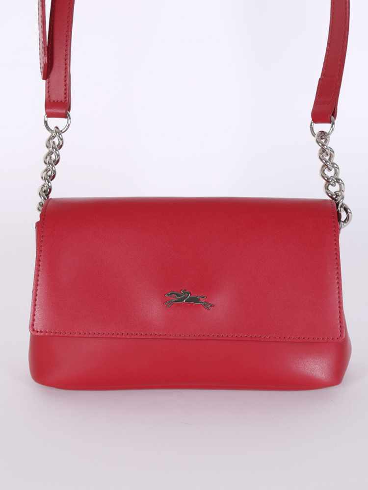 Longchamp Honore 404 Calfskin Crossbody Bag Red www.luxurybags.eu