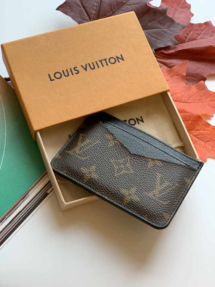 Louis Vuitton Monogram Macassar Neo Porte Cartes w/ Tags