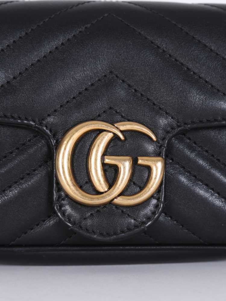 Shop GUCCI GG Marmont GG Marmont matelassé mini bag (474575 ) by Eretico