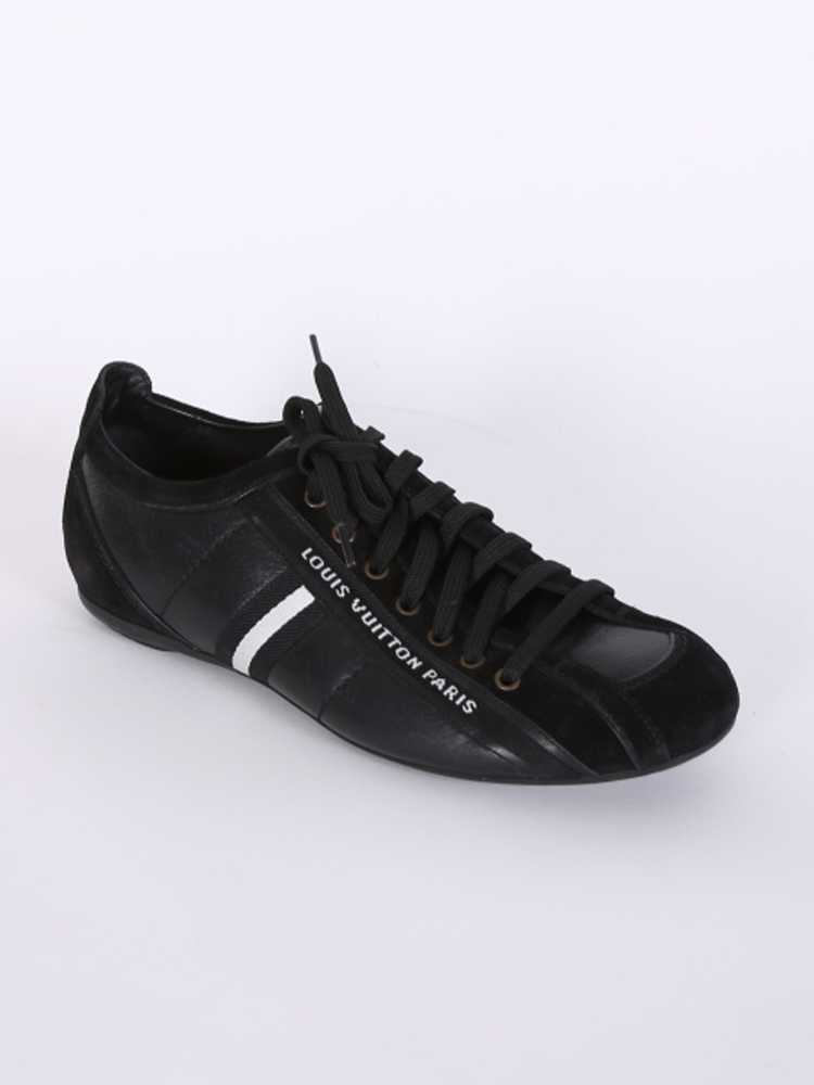 Louis Vuitton - Logo Stripe Men Sneakers Black 7,5