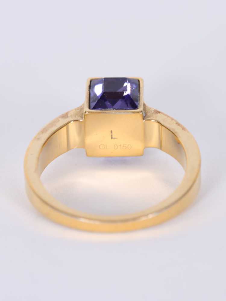 Louis Vuitton Gamble Ring Metal with Crystals Gold 1033493
