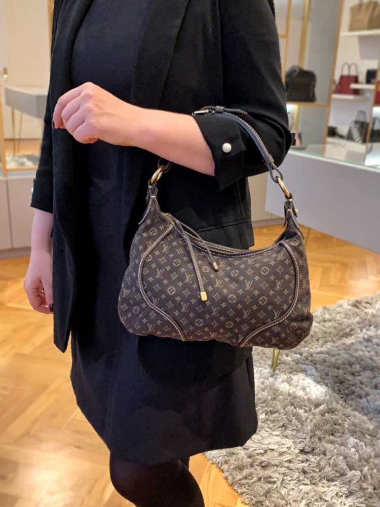 Louis Vuitton Monogram Mini Lin Canvas Manon PM Handbag