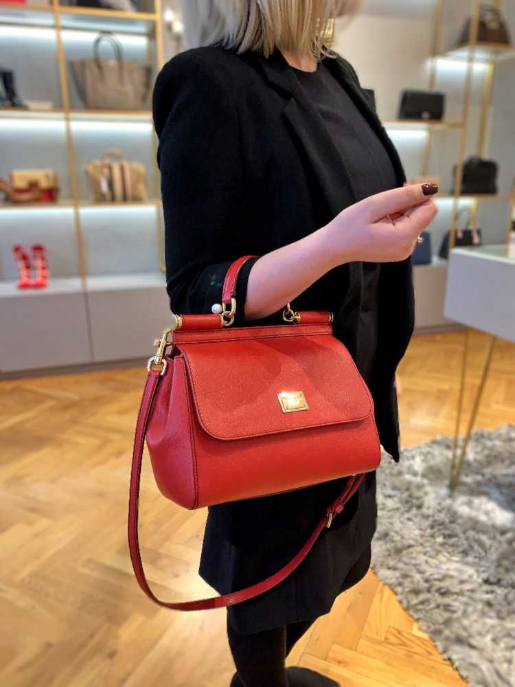 Dolce & Gabbana Medium Sicily Dauphine leather bag - ShopStyle
