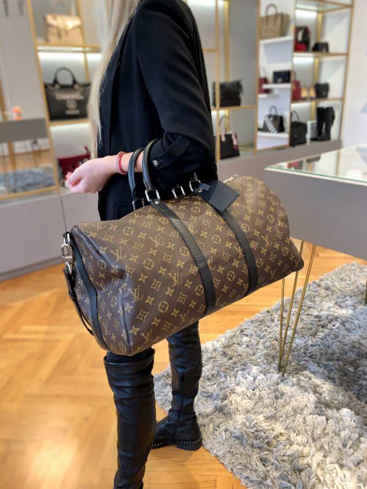 Louis Vuitton Keepall Bandouliere Bag Macassar Monogram Canvas 45 -  ShopStyle