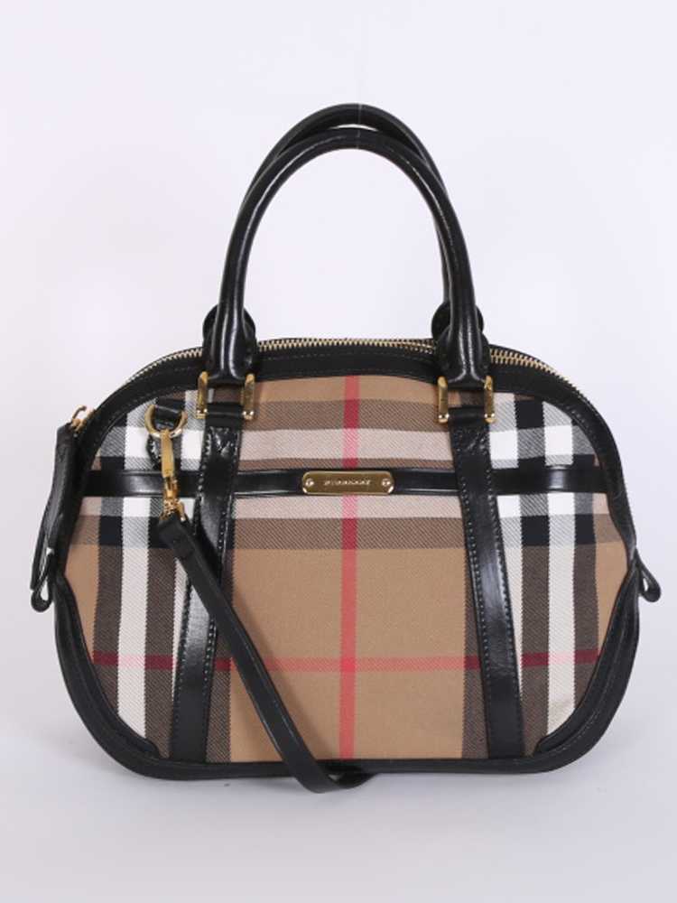 Burberry - Orchard Small House Check Bridle Bag Black