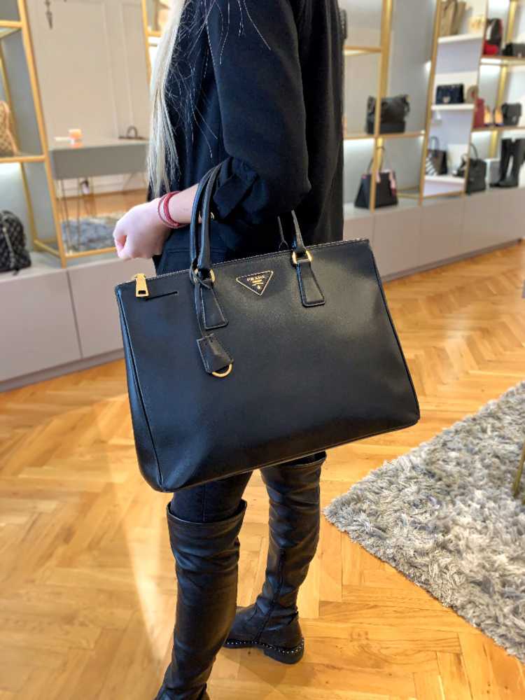 Prada Black Galleria Large Bag