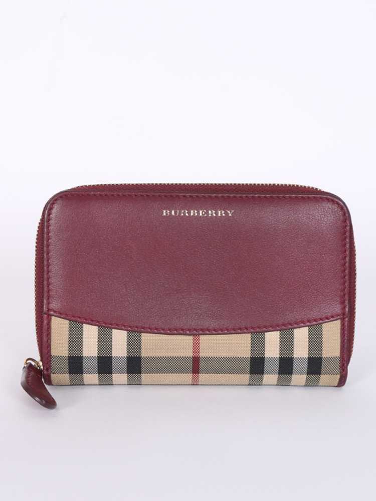 burberry burgundy wallet