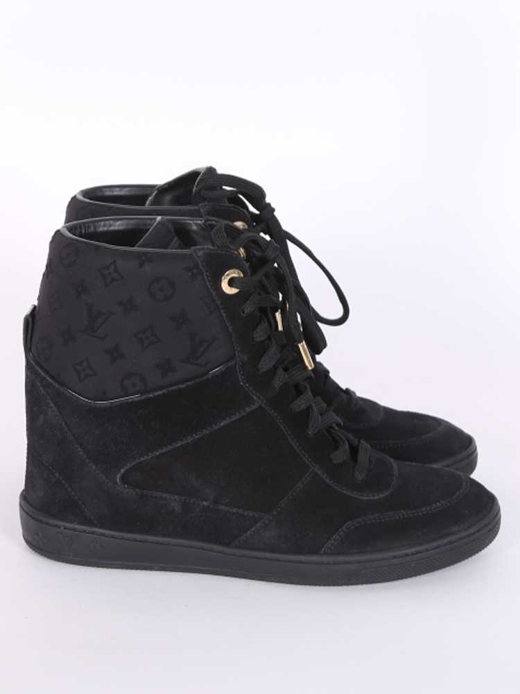 Louis Vuitton Millenium wedge sneakers Black Suede ref.129744 - Joli Closet
