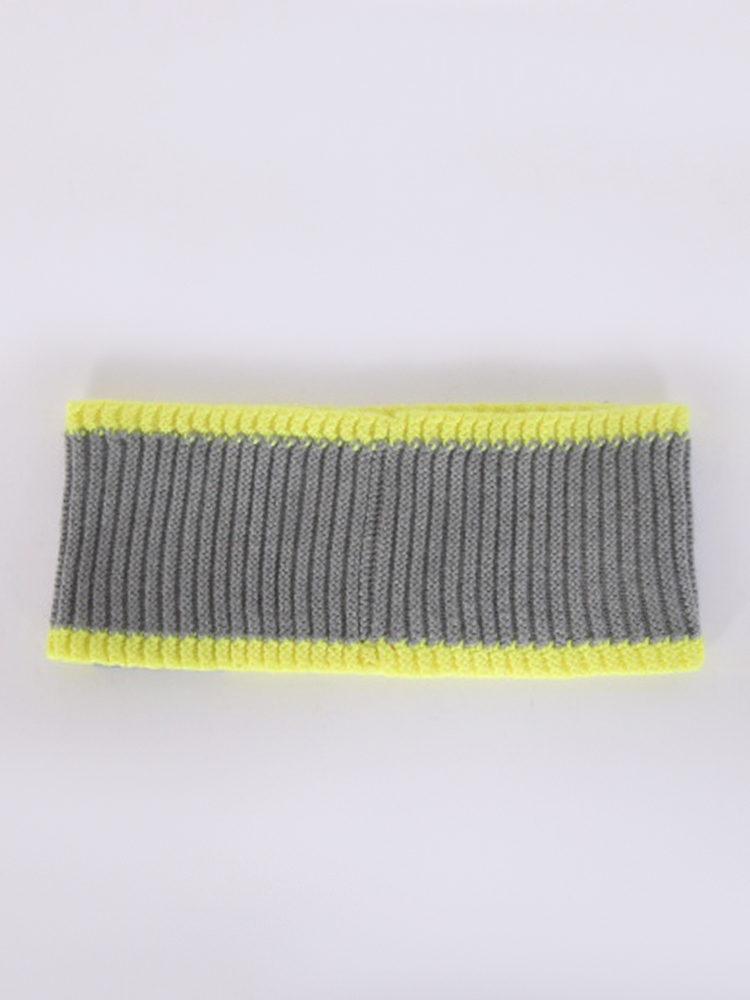 Louis Vuitton - X Kim Jones Fluo Logo Wool Headband Grey/Neon Yellow