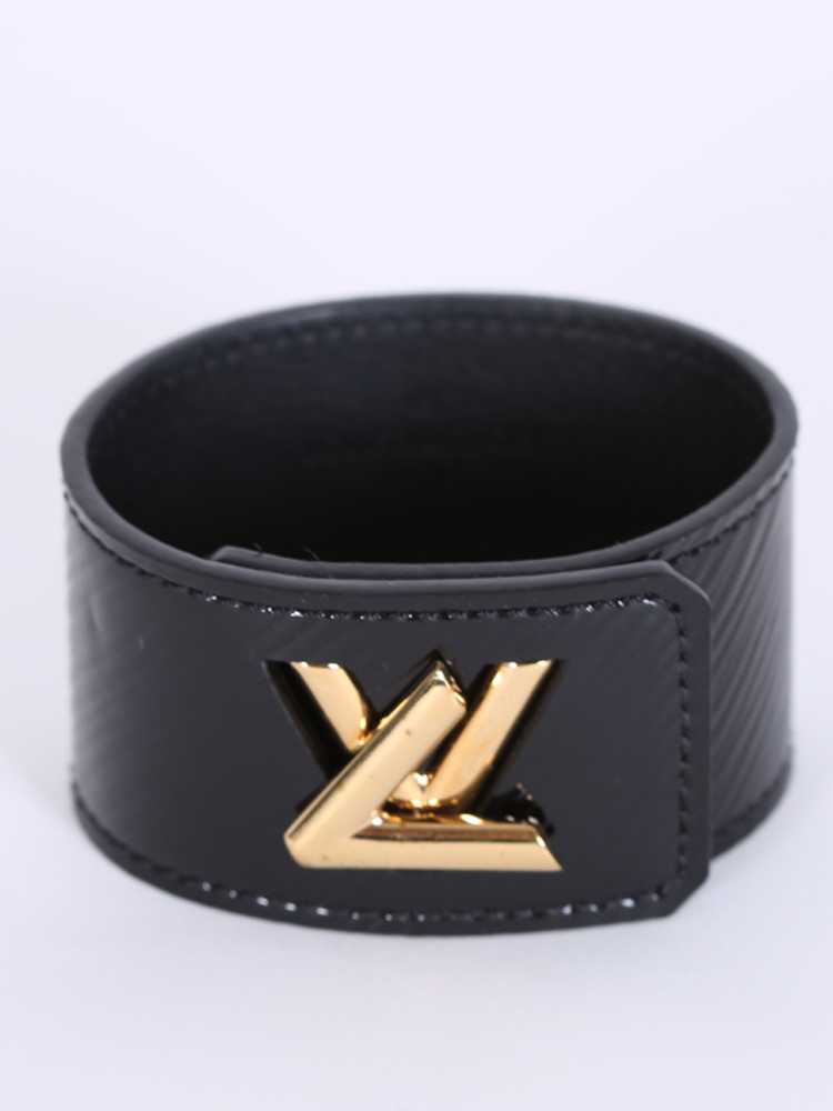 Louis Vuitton Black Epi Leather Twist It Cuff Bracelet 17 Louis Vuitton