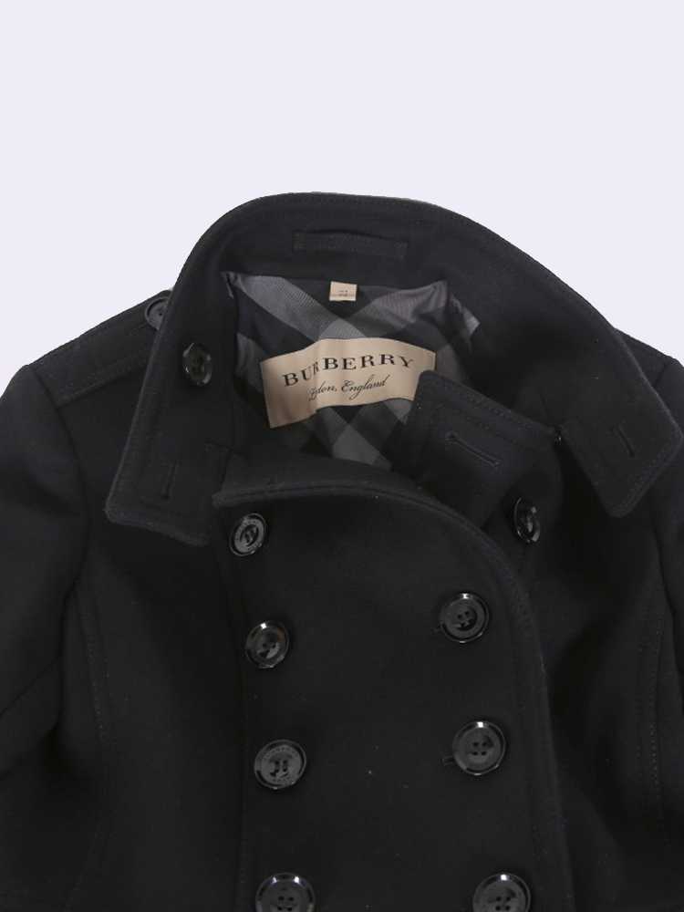 Burberry short wool on sale coat