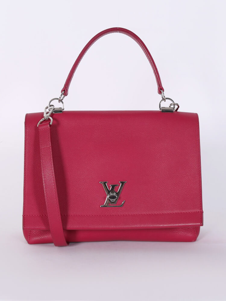 Louis Vuitton - Lockme II Calfskin Bag Dahlia