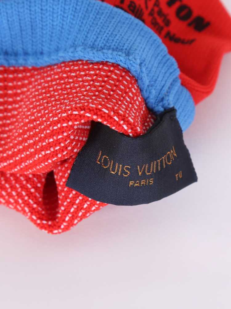 LOUIS VUITTON Gon RGB Gloves Nylon Red Blue MP2336
