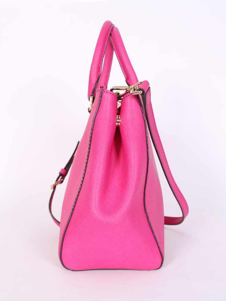 Michael Kors - Sutton Medium Saffiano Leather Bag Fuchsia