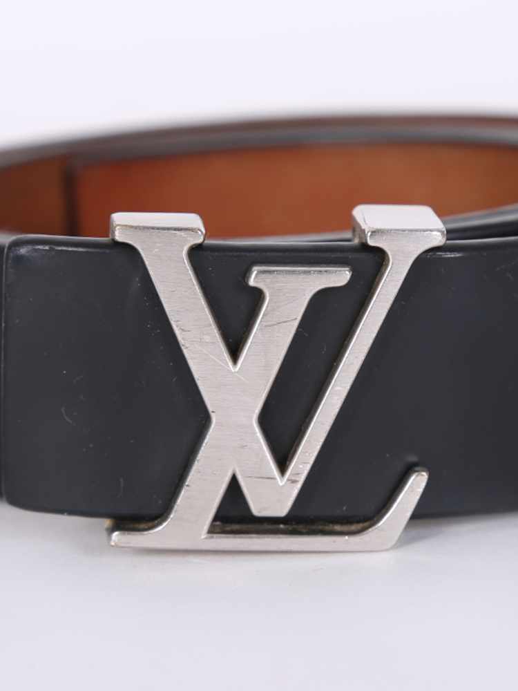 Louis Vuitton LV Brushed Buckle Belt Black - NOBLEMARS