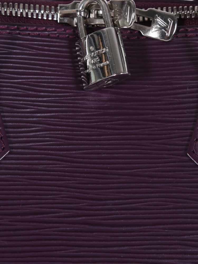 Louis Vuitton Speedy Epi 35 Purple in Leather with Silver-tone - US