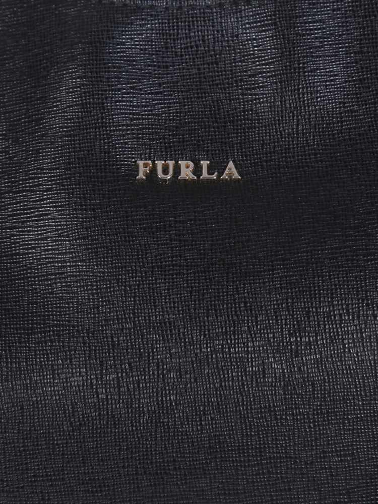 Furla - Alissa Saffiano Leather Top Handle Tote with Strap Black